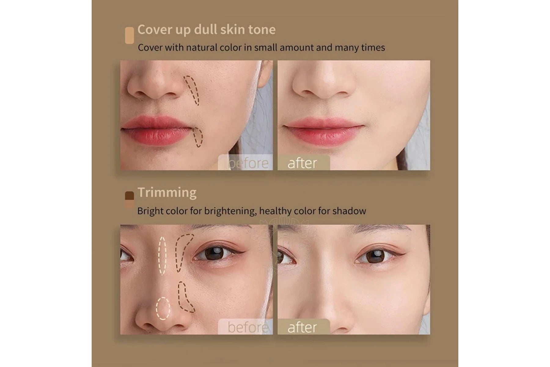 TFIT Tri Color Cover Up Pro Concealer - Authentic
