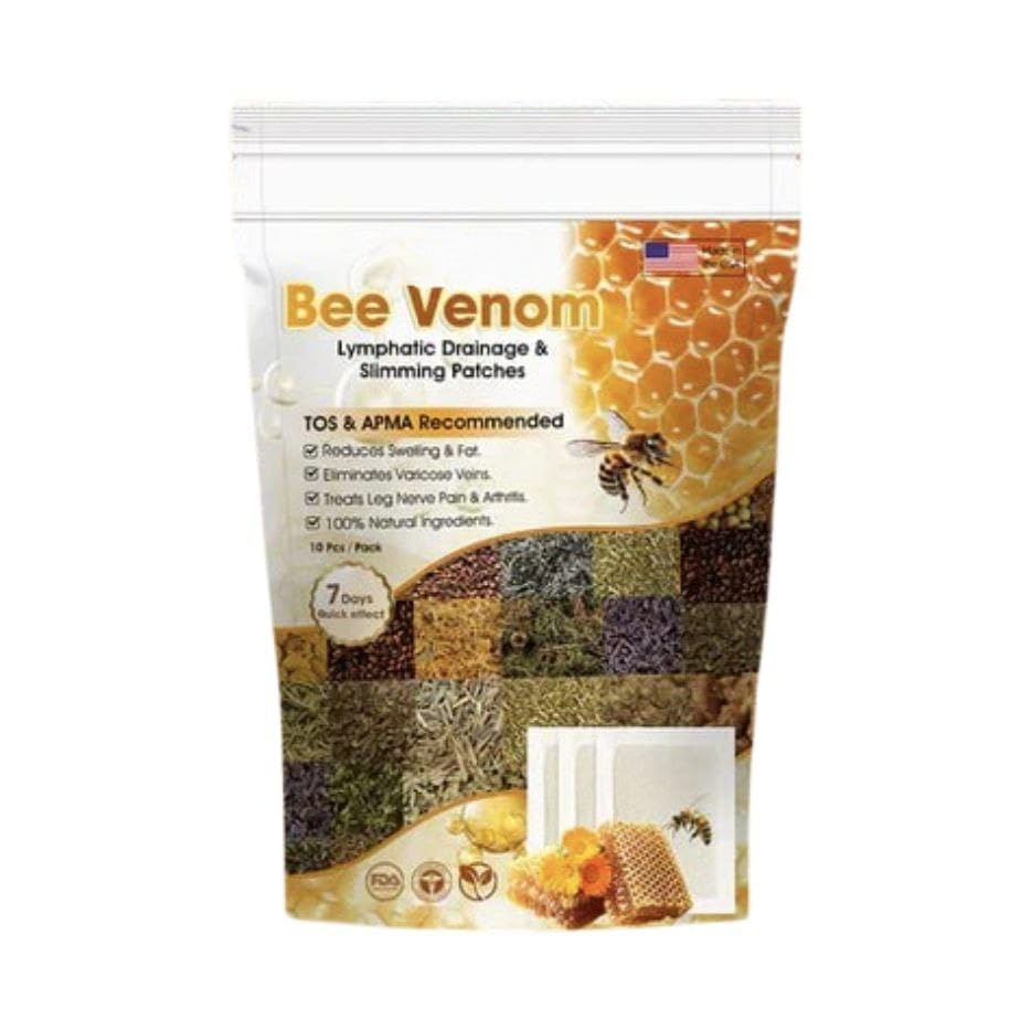 Bee Venom Foot Patches Natural Detox And Pain Relief (10 Pads)