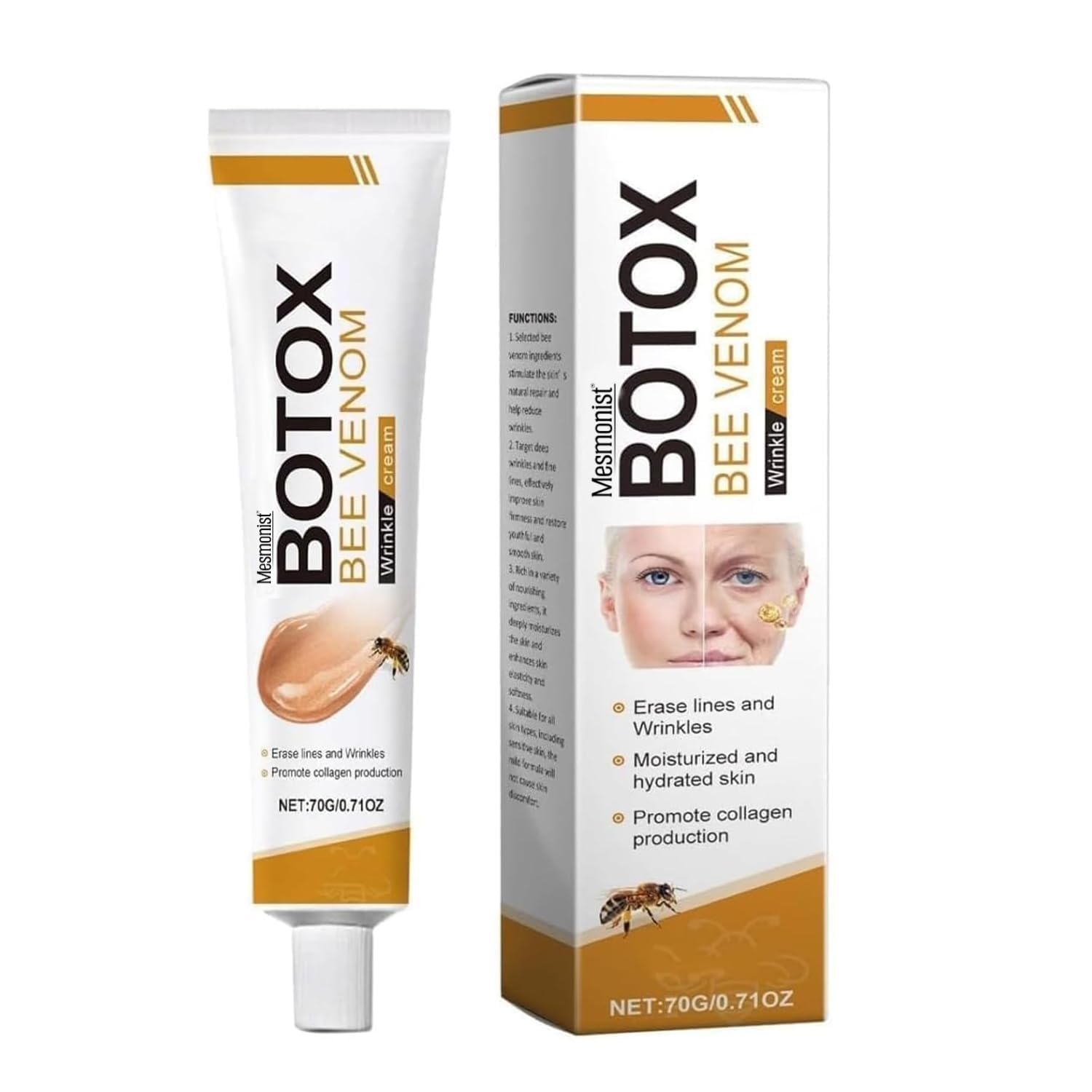 Bee Venom Face Cream Anti-Wrinkle And Anti-Aging Treatment (100g)