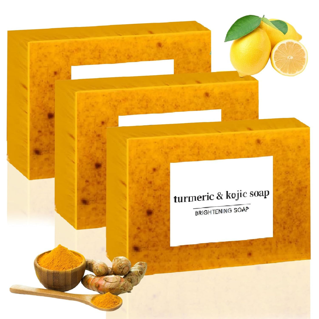 Turmeric And Kojic Acid Soap Pack of 2 for Brightening And Dark spot Removal