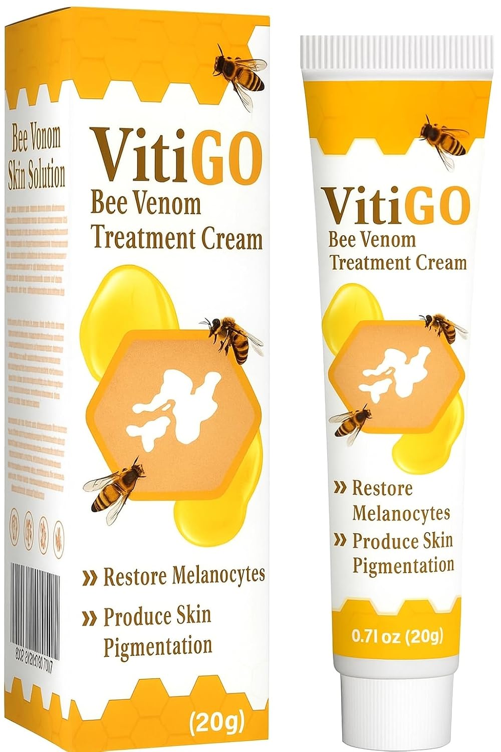 Bee Venom Vitiligo Treatment Herbal Skin Pigment Repair Cream