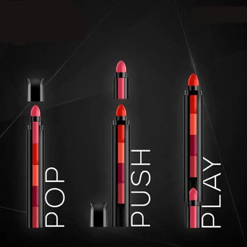 5 in 1 lipstick Matte Finish Nude  - Pack of 2 Pcs