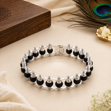 Premium Silver Plated Karungali Bracelet | Original Karungali Wood