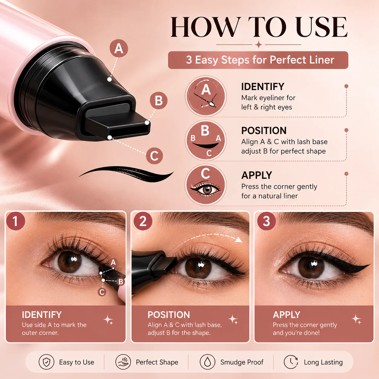 Dual Rotating Winged Eyeliner