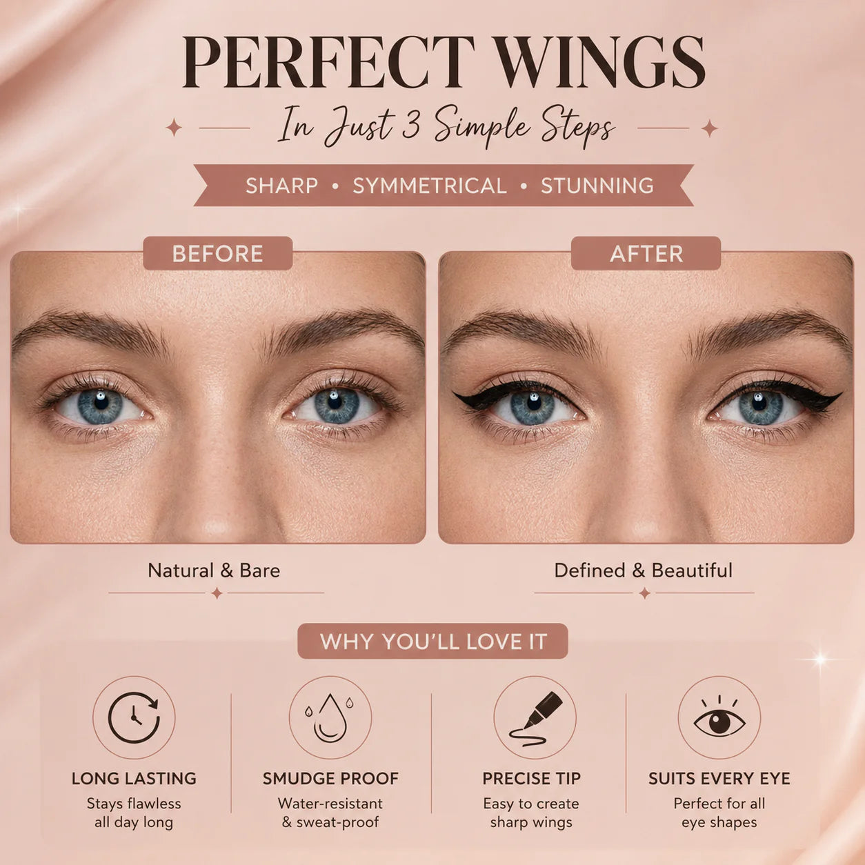 Dual Rotating Winged Eyeliner