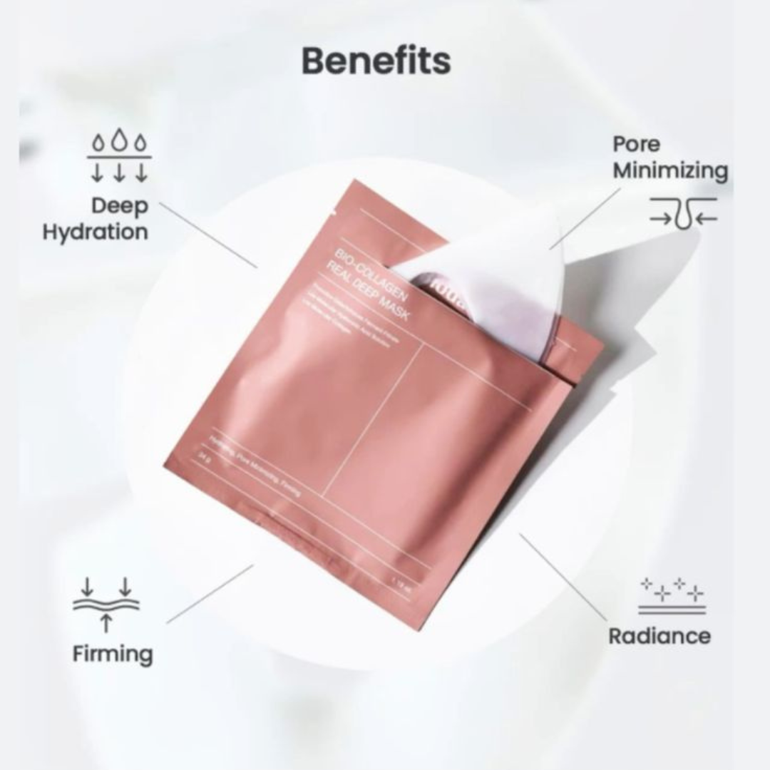 Hydrating Bio Collagen Sheet Mask for Anti-Aging, Firming And Glowing Skin