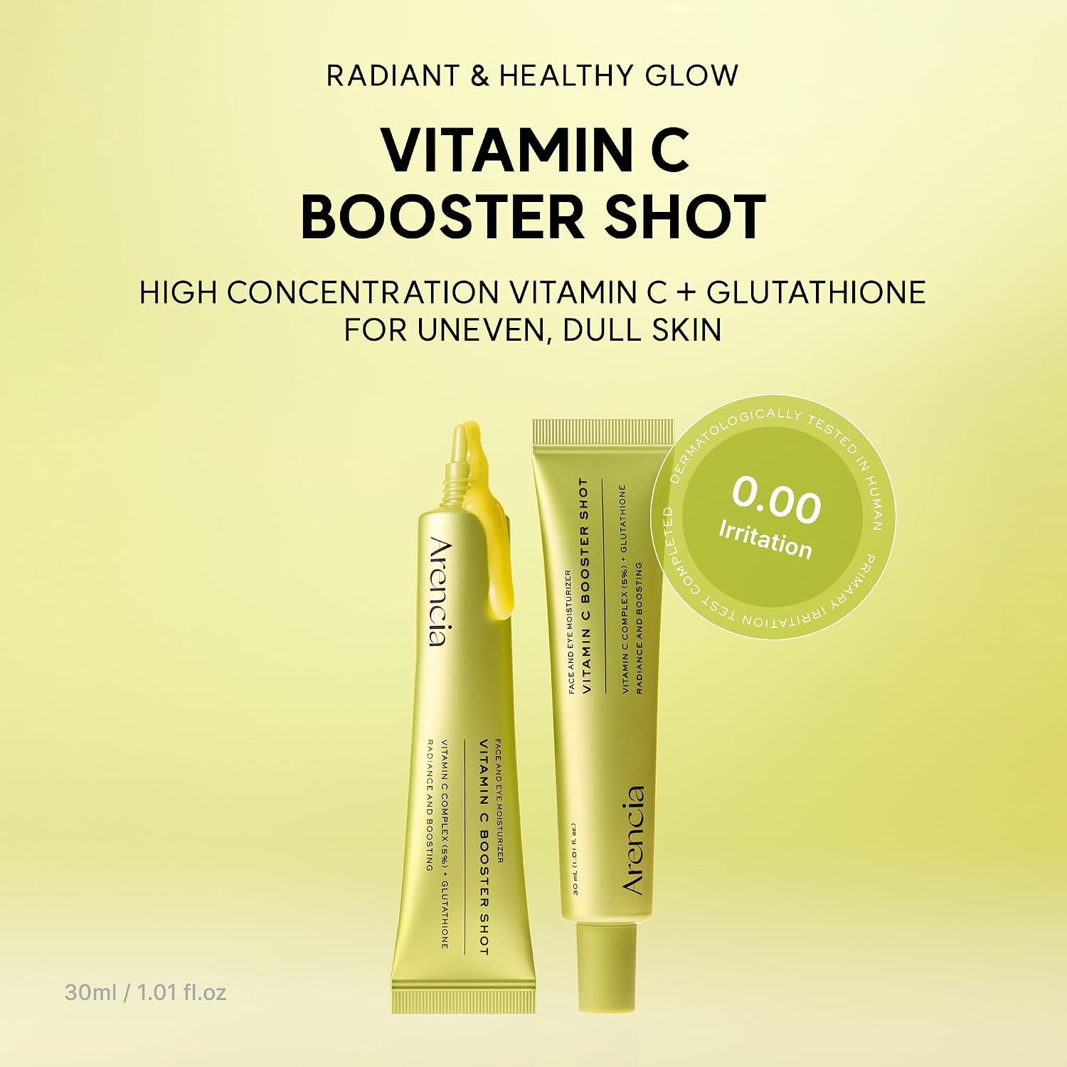 Arencia Vitamin C Shot Serum with Glutathione for Bright Skin