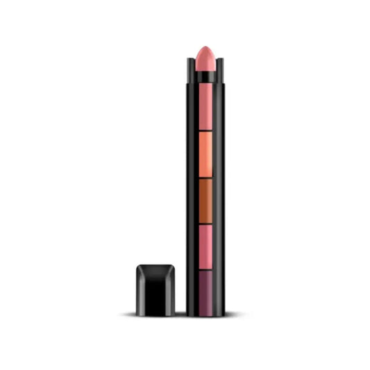 5 in 1 lipstick Matte Finish Nude  - Pack of 2 Pcs