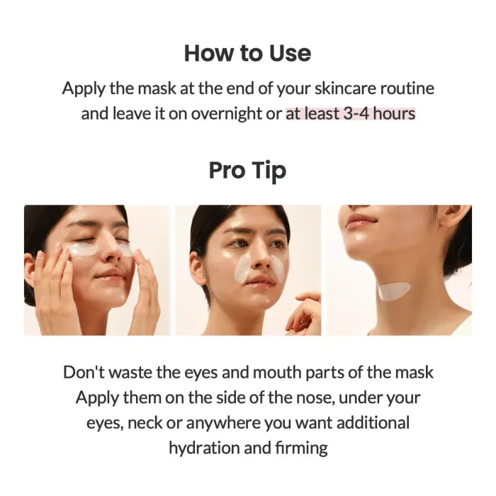 Hydrating Bio Collagen Sheet Mask for Anti-Aging, Firming And Glowing Skin