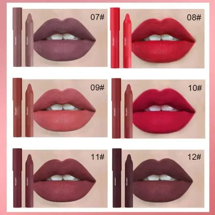 12 Colors Matte Lipstick Pen Poshure®