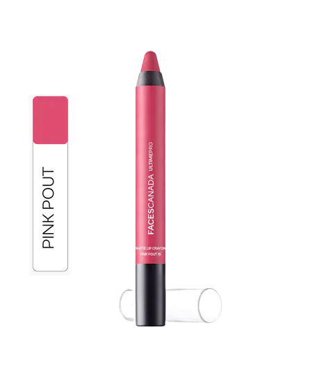 Faces Canada Ultime Pro Matte Lip Crayon 2.8 gm (Pink Pout 15)